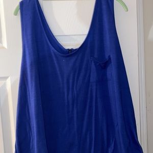 Blue tank top!